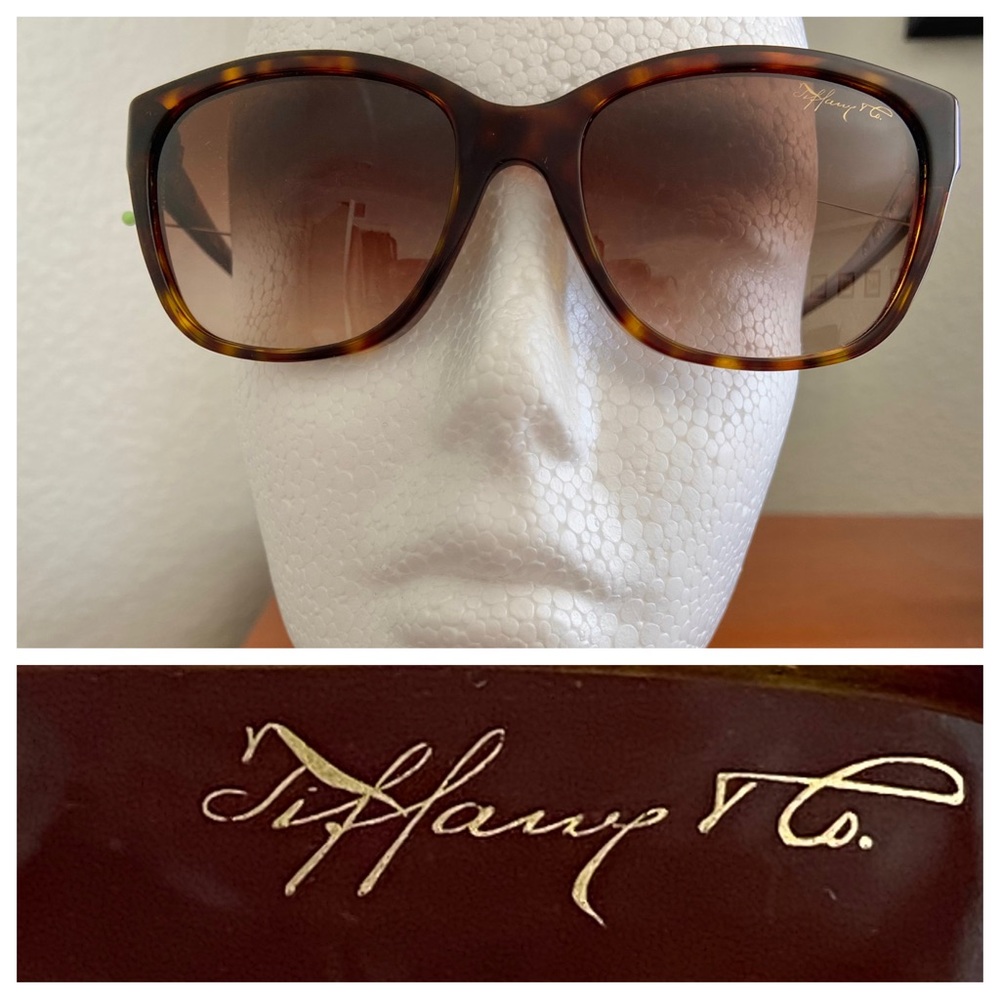 Tiffany & Co Tortoise Sunglasses With Tiffany Case